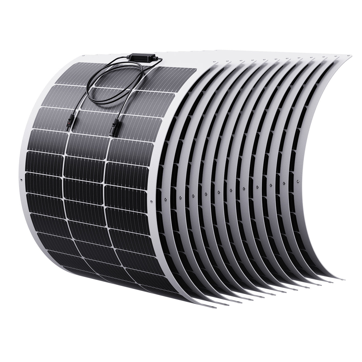 100W Flexible Solar Panel – White Frame