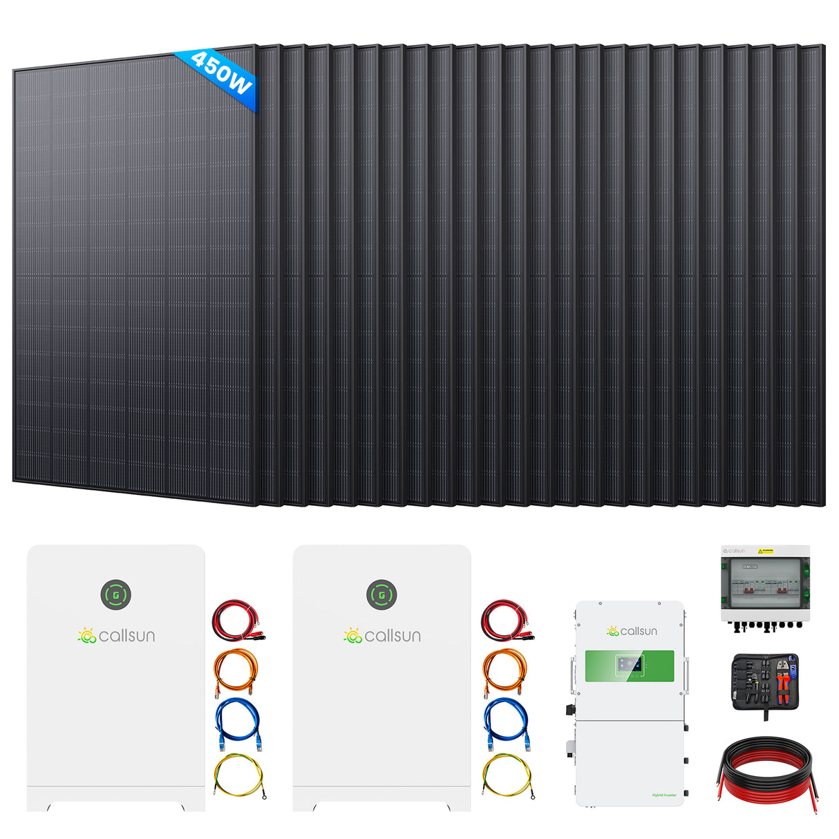 10.8kW Solar Generator System | 12kW Hybrid Inverter + 28kWh Battery Storage Kit