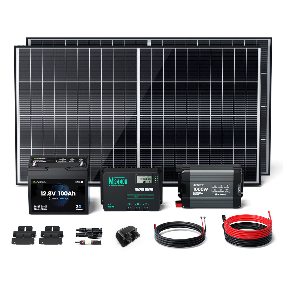 400W 12V Complete Solar Panel Kit
