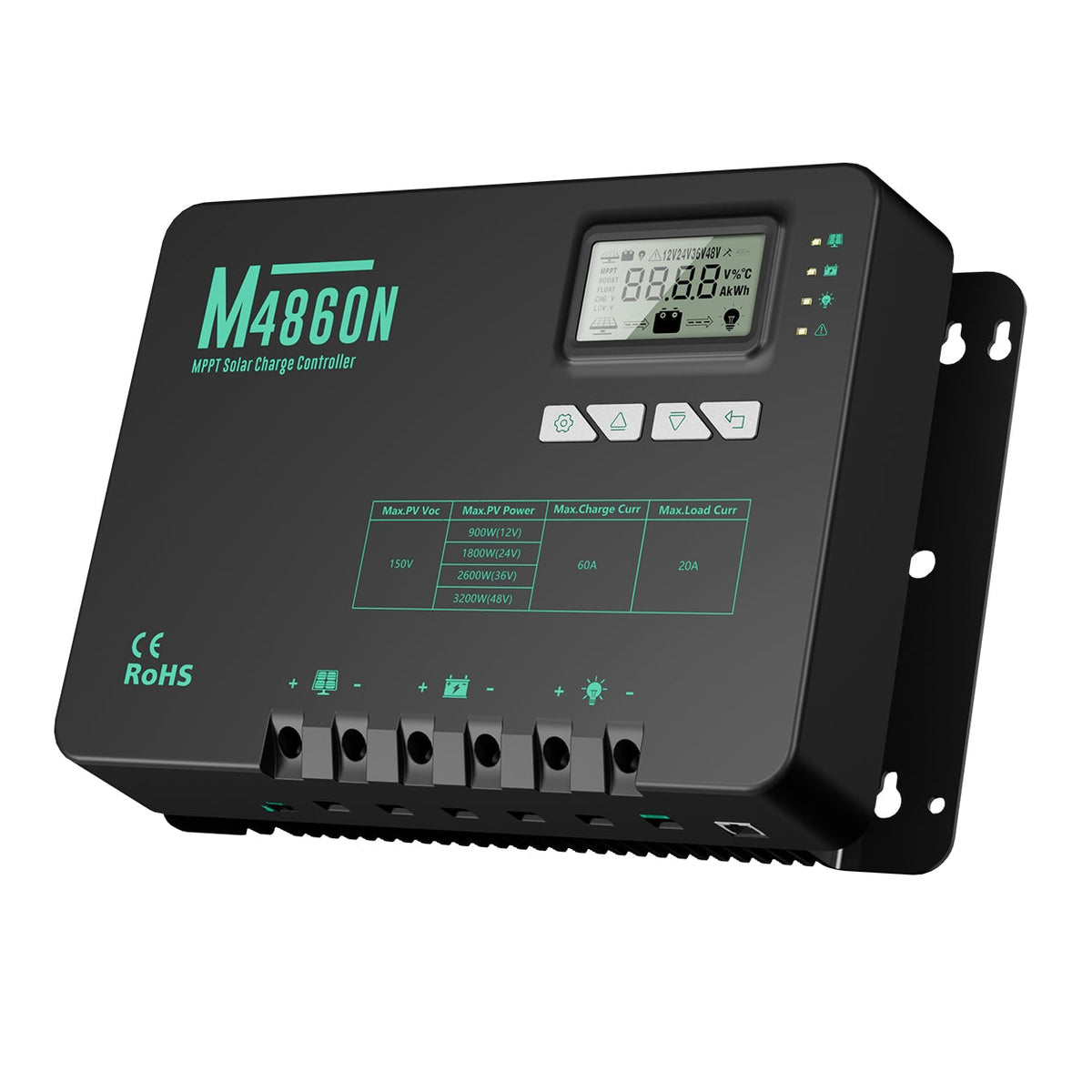 60A MPPT Solar Charge Controller 12V/24V