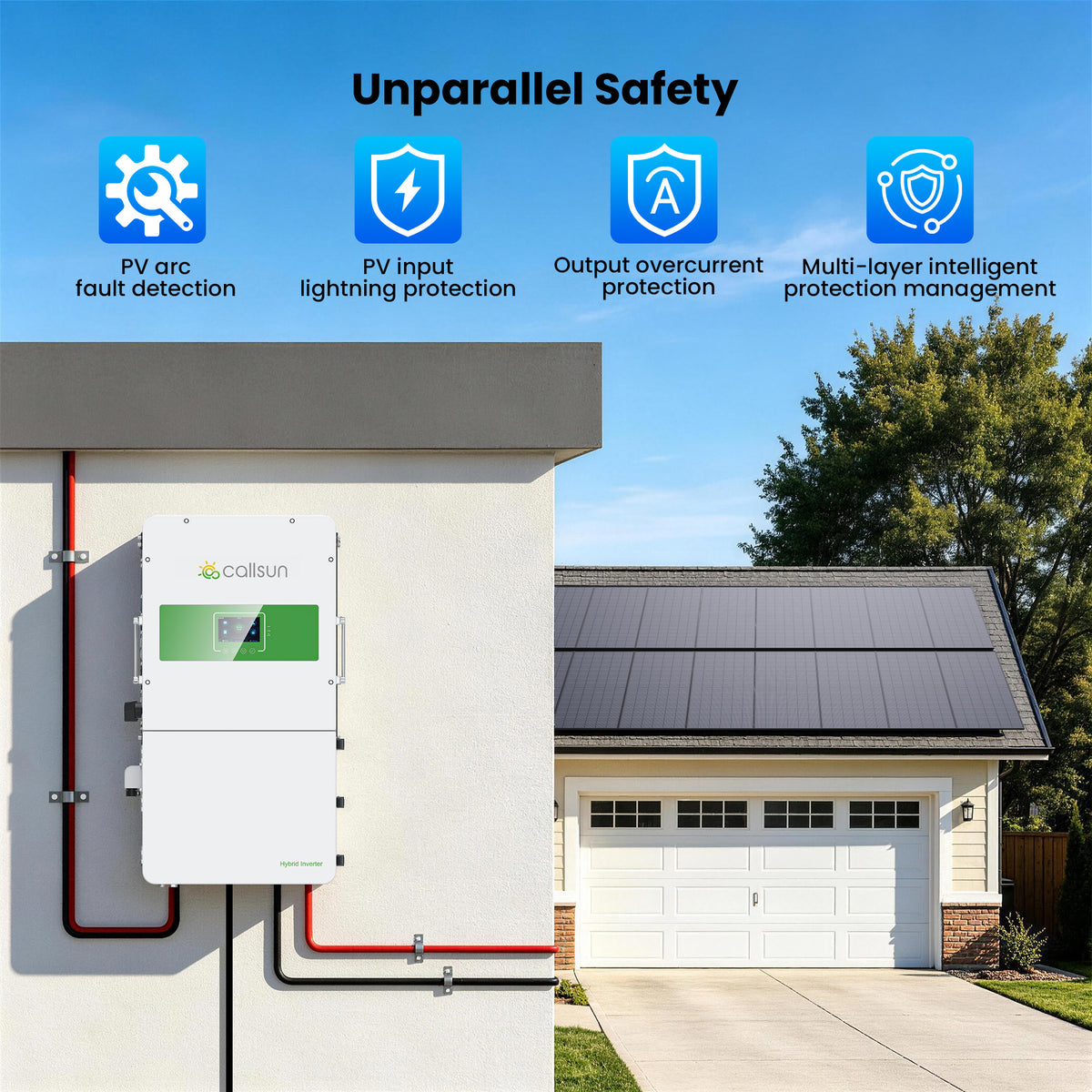 12KW Split-Phase Pure Sine Wave Hybrid Solar Inverter