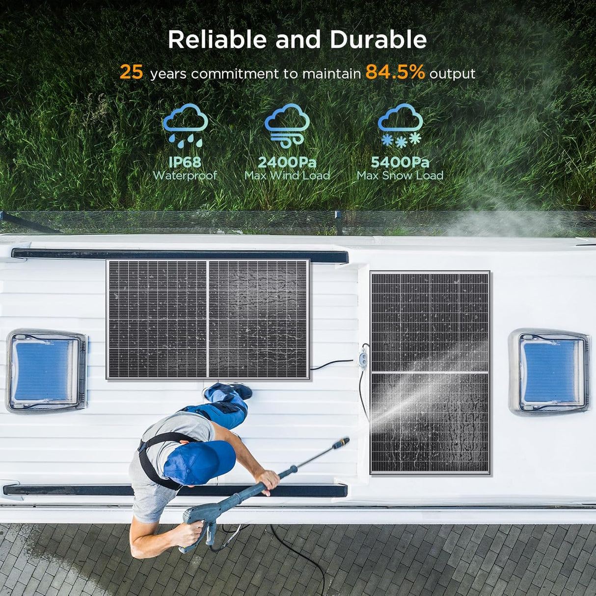 200W 12V Solar Panel Kit