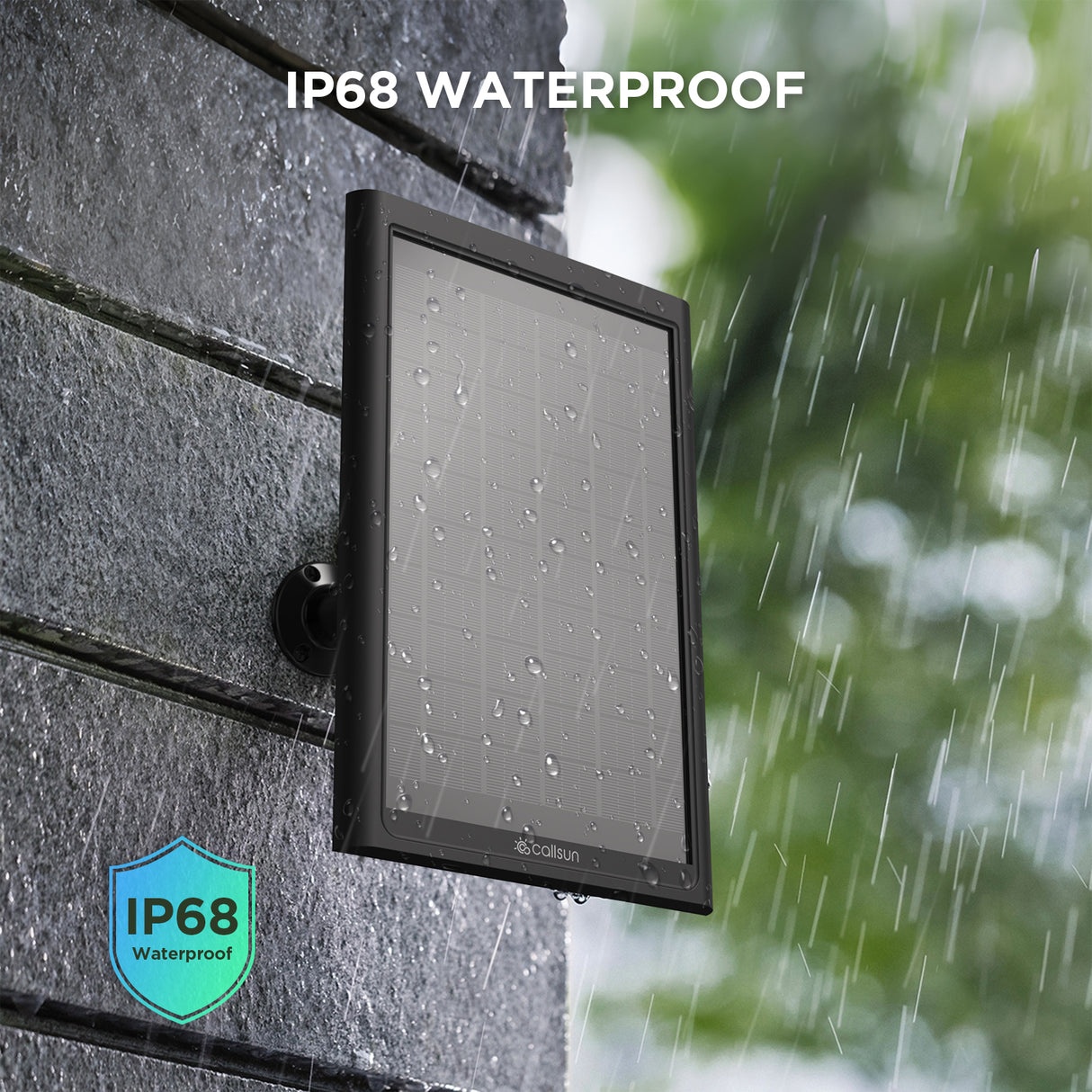 6W Solar Panel for For Ring Camera – Black Frame