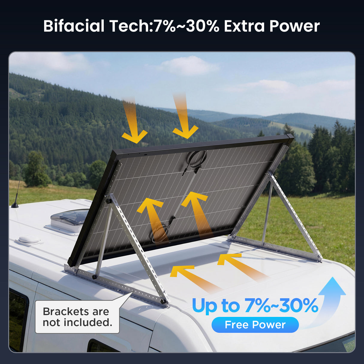 210W N-Type Bifacial Solar Panel