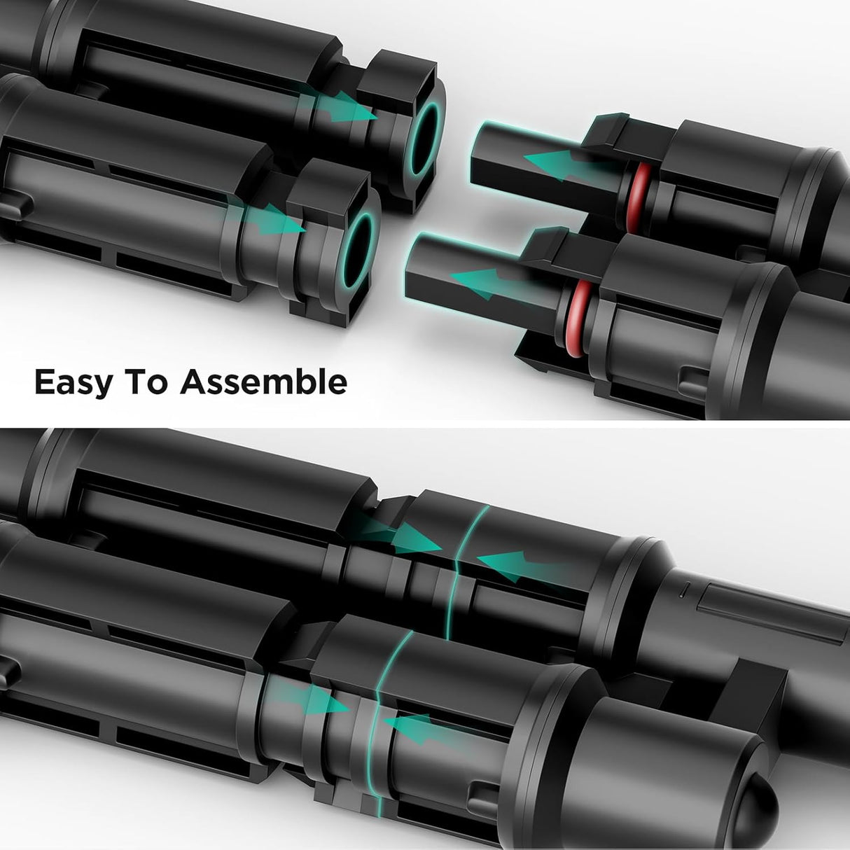 Solar Y Branch Connectors MMF+FFM Pair