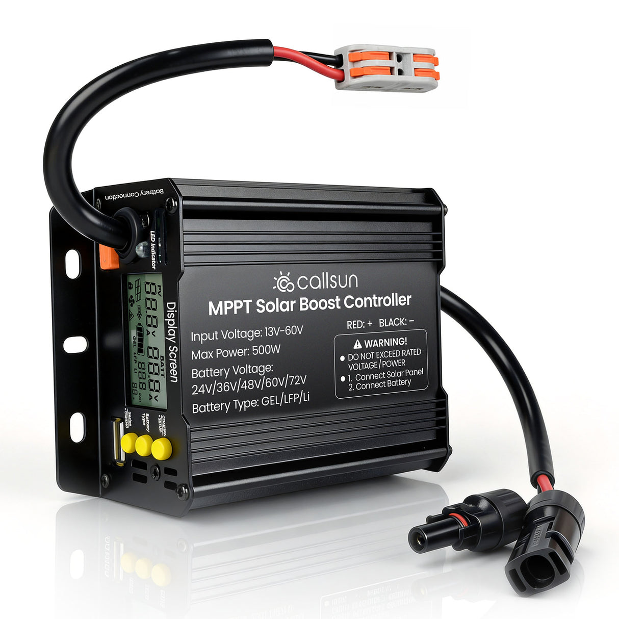 15A Boost MPPT Solar Charge Controller