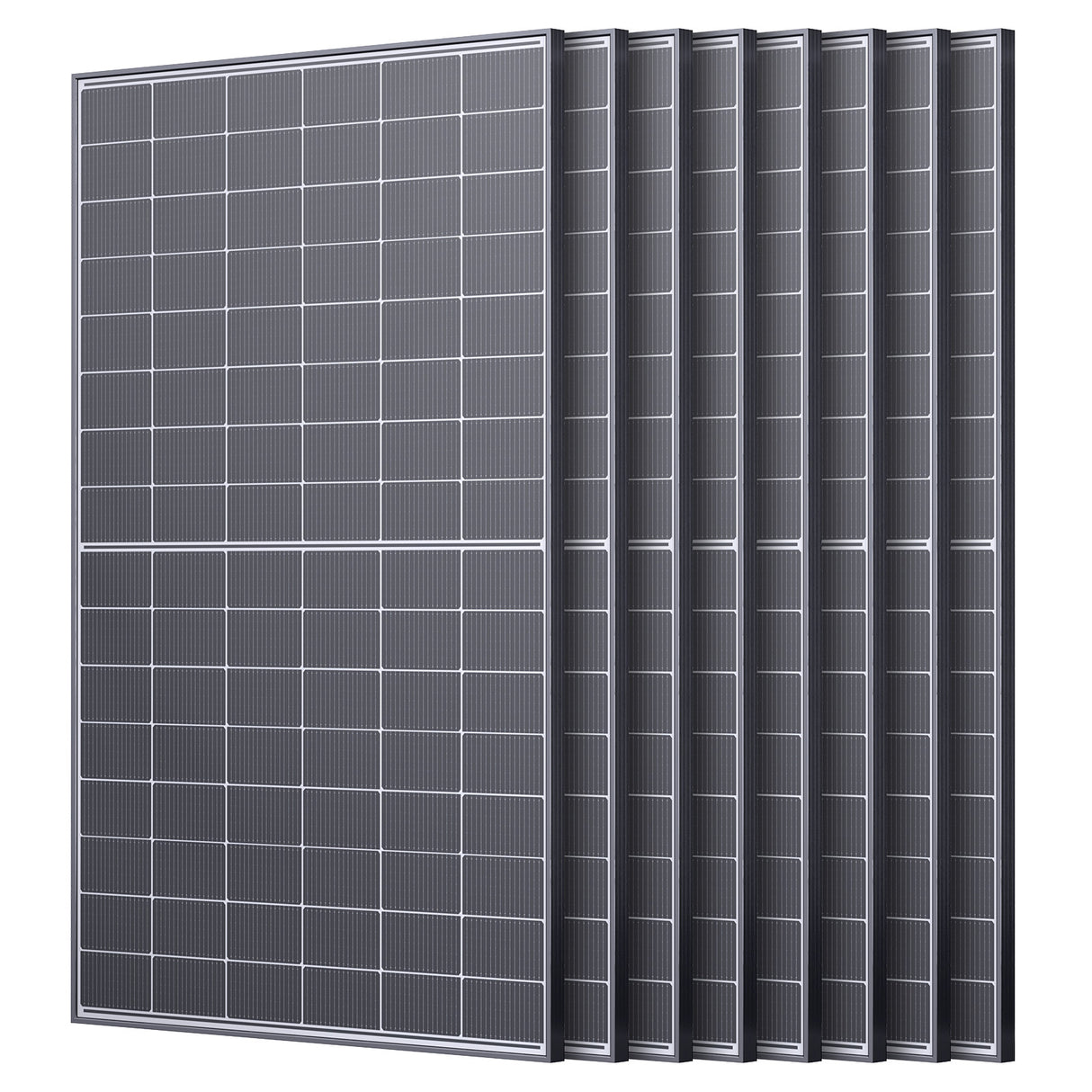 450W N-Type Bifacial Solar Panel - White Glass