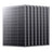Callsun 100W n-type rigid solar panels, 8-pack, aligned neatly to display the durable dark frames and cell grid.