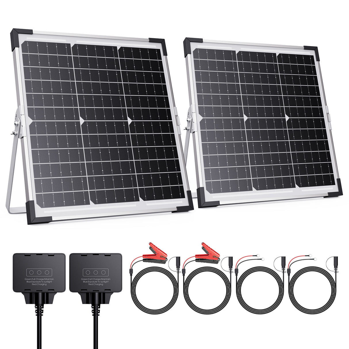 15W 12V Solar Battery Maintainer & Trickle Charger