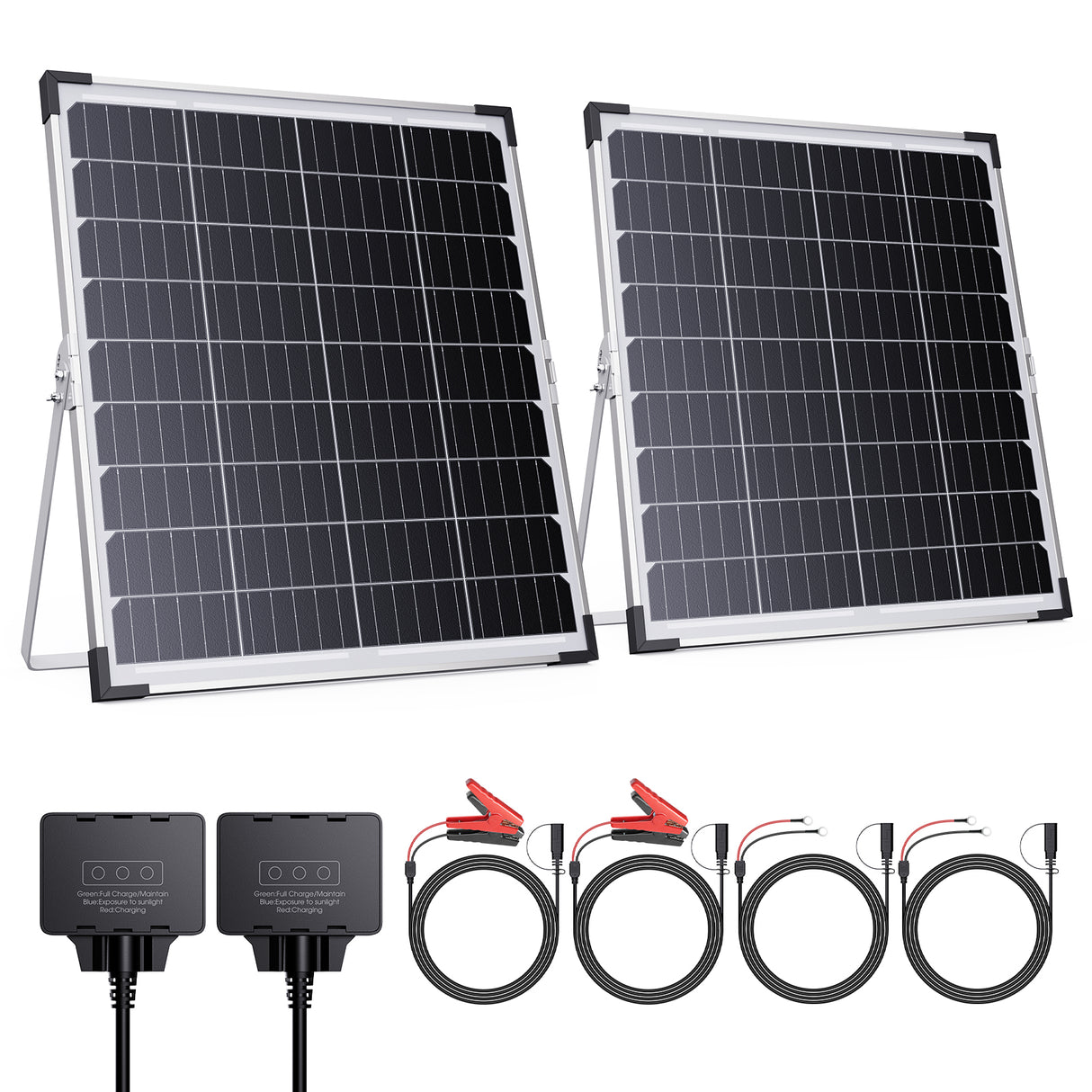 30W 12V Solar Battery Maintainer & Trickle Charger