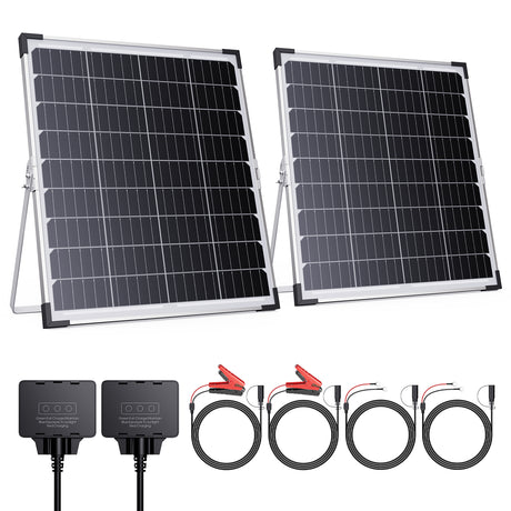 30W 12V Solar Battery Maintainer & Trickle Charger