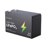 Single pack of Callsun 12V 100Ah LiFePO4 deep cycle battery with 100A BMS.