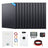 Callsun 450W solar kit with 12 rigid panels, hybrid inverter, battery, and installation tools for complete off-grid power solutions.