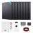 Callsun 450W solar kit with 8 rigid panels, hybrid inverter, battery, and installation tools for complete off-grid power solutions.