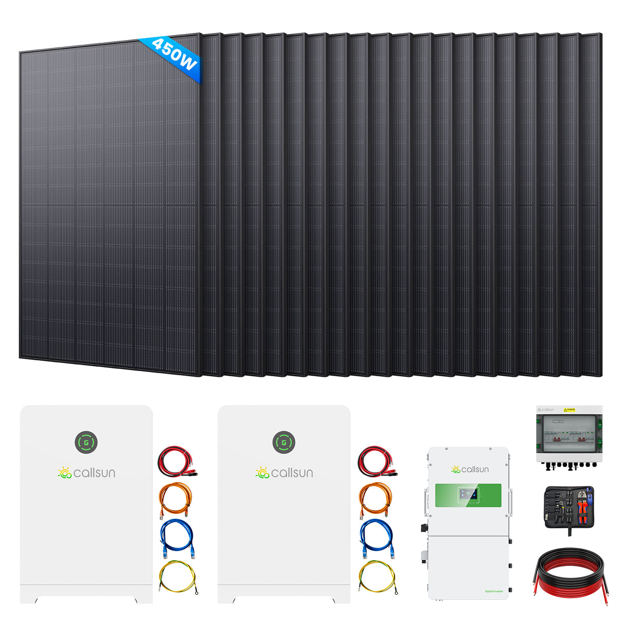 10.8kW Solar Generator System | 12kW Hybrid Inverter + 28kWh Battery Storage Kit