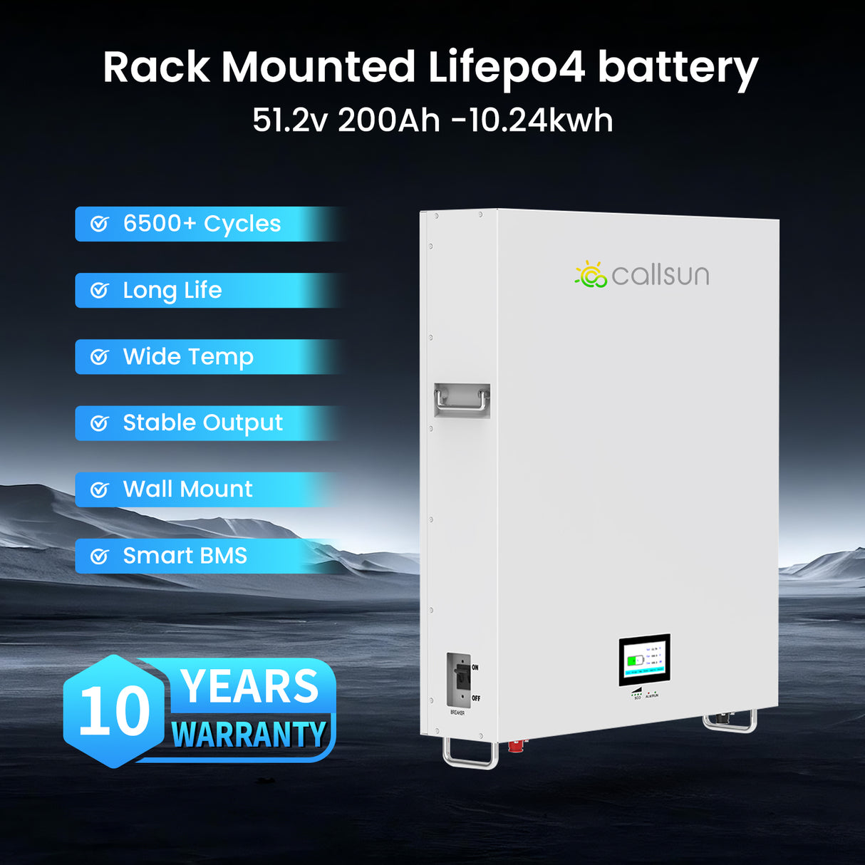 5.4kW Hybrid Solar Power System Kit with 6.5kW Hybrid Inverter & 10kWh LiFePO4 Battery
