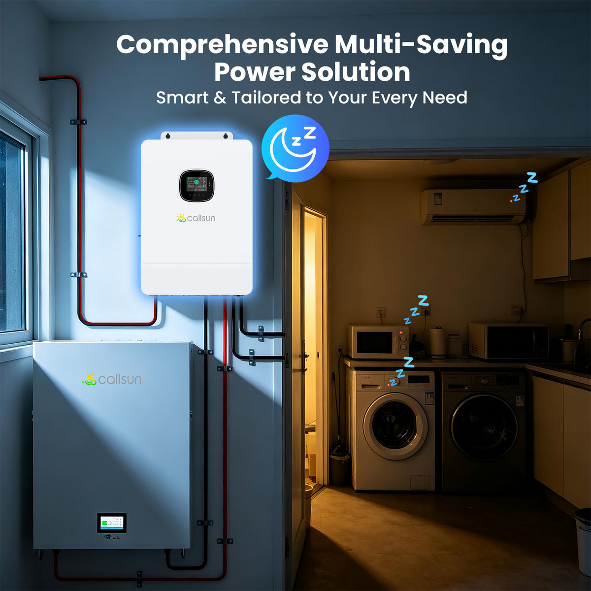 6.5KW Split-Phase Pure Sine Wave Hybrid Solar Inverter