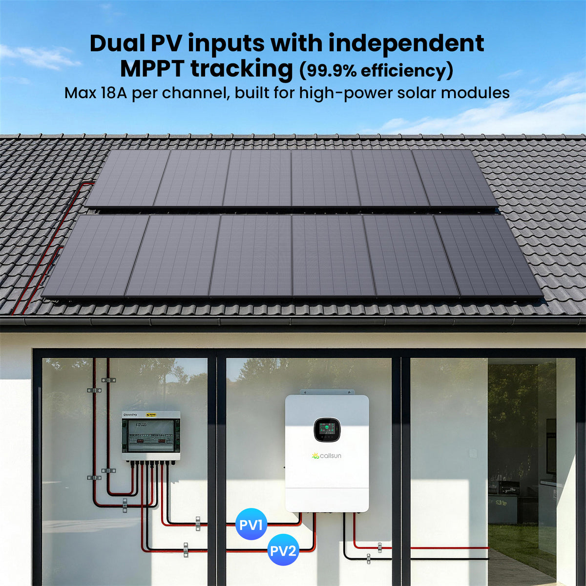 6.5KW Split-Phase Pure Sine Wave Hybrid Solar Inverter