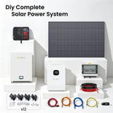5.4kW Hybrid Solar Power System Kit with 6.5kW Hybrid Inverter & 10kWh LiFePO4 Battery