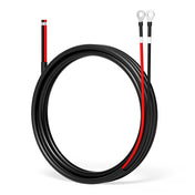 Callsun 8.2ft 11AWG battery tray cable with terminal lugs and red-and-black dual wires for solar systems and RVs.