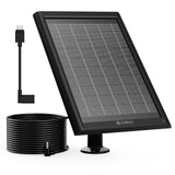 6W Solar Panel for For Ring Camera – Black Frame