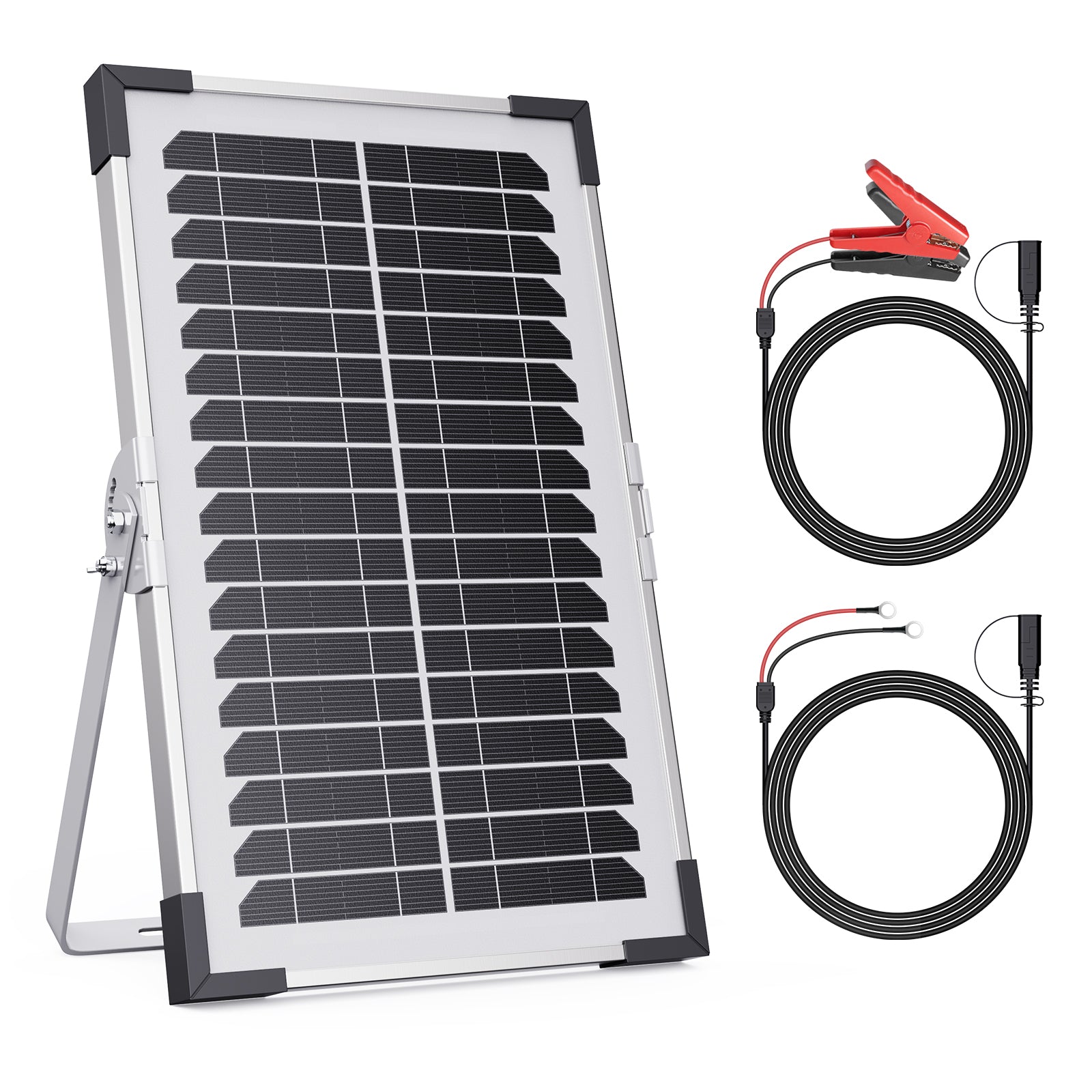Callsun 7.5W Solar Trickle Charger for 12V Car and Boat Batteries.