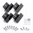 Callsun black aluminum Z-brackets for mounting rigid solar panels on RV roofs, boats, and off-grid structures, includes hardware kit.