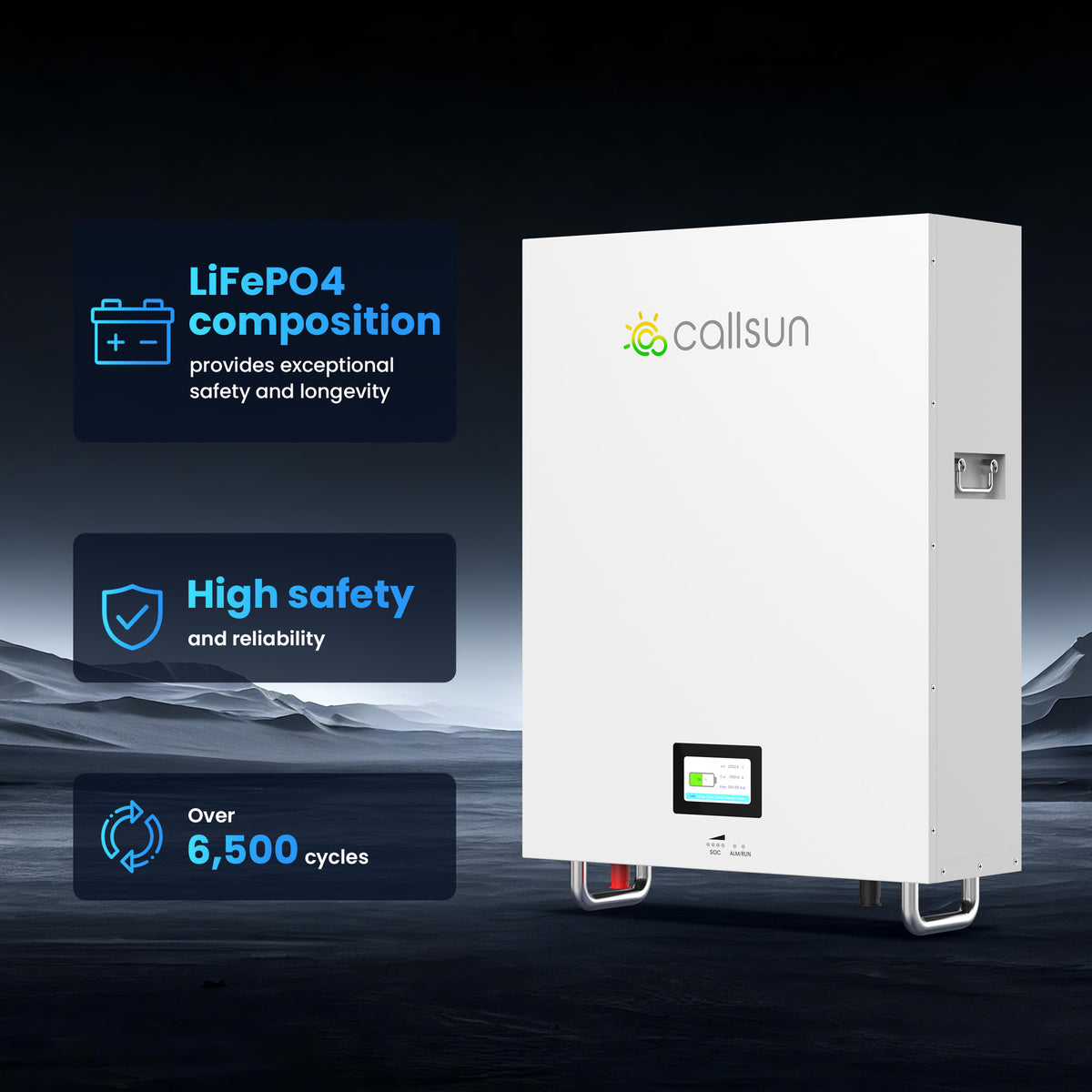 51.2v 200Ah 10.24kwh Wall Mounted Lifepo4 Battery