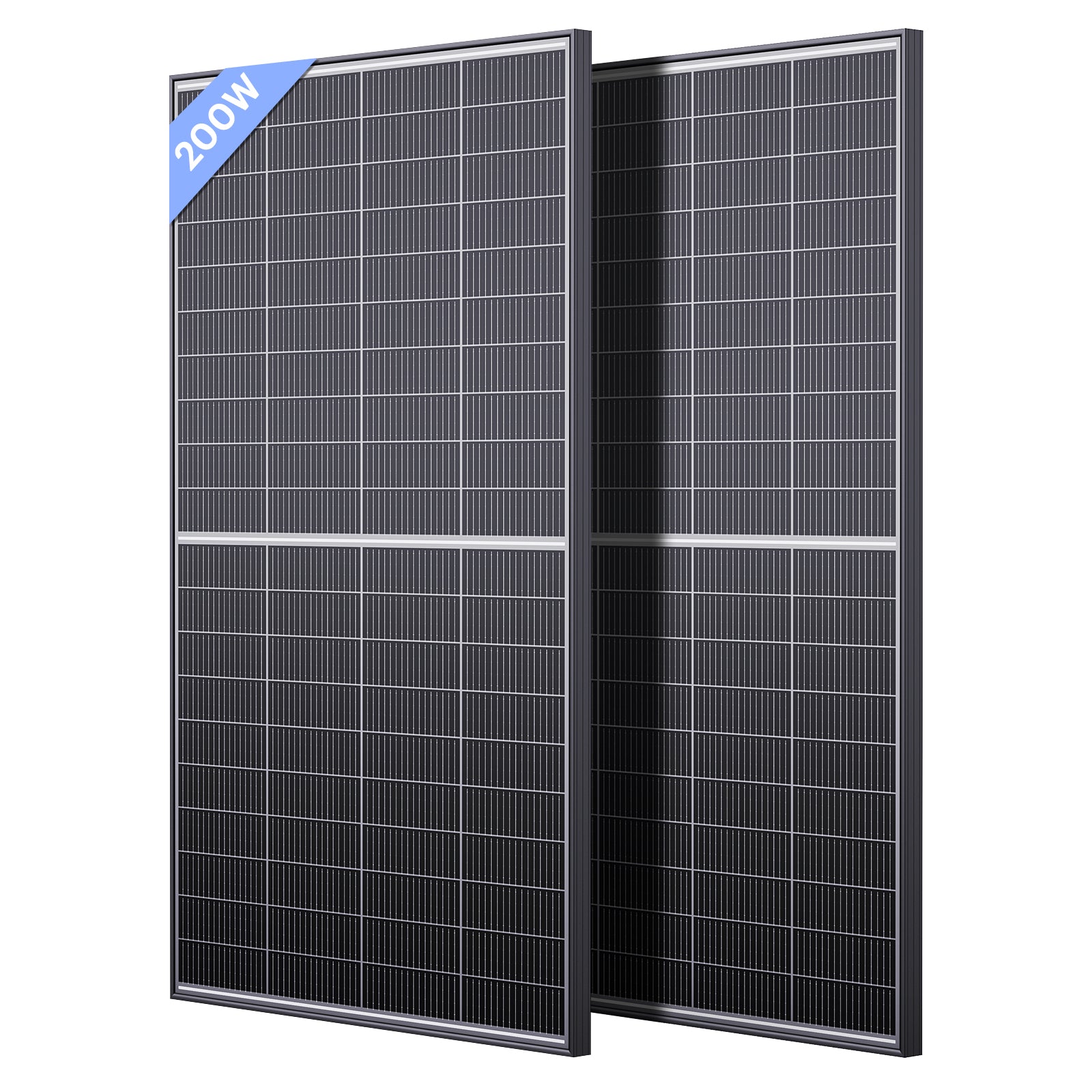 400W N-Type 16BB Bifacial Solar Panel 2Pcs 200 Watt