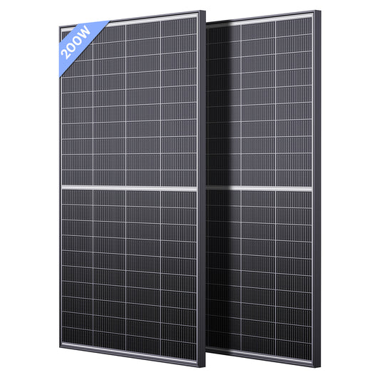 400W N-Type 16BB Bifacial Solar Panel 2Pcs 200 Watt
