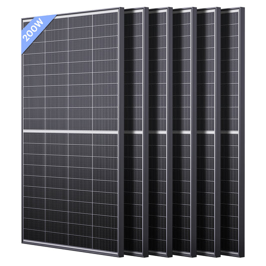 1200W N-Type 16BB Bifacial Solar Panel 6Pcs 200 Watt