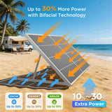 200W N-Type Bifacial Solar Panel – Silver Frame