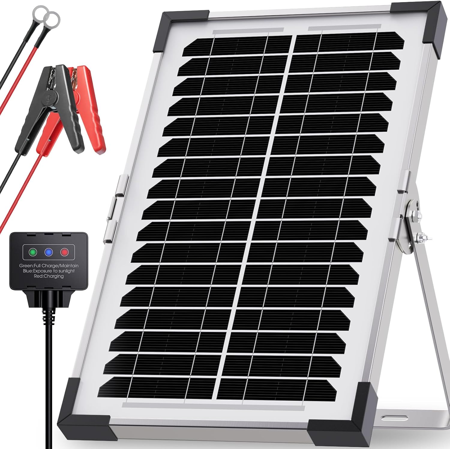 7.5W 12V Solar Battery Maintainer Trickle Charger
