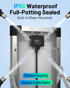 7.5W 12V Solar Battery Maintainer & Trickle Charger