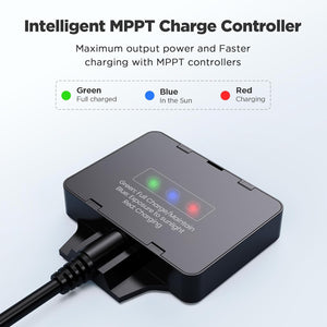 15W 12V Solar Battery Maintainer & Trickle Charger