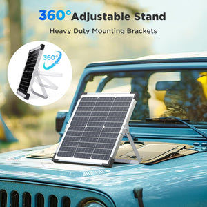 15W 12V Solar Battery Maintainer & Trickle Charger