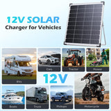 20W 12V Solar Battery Maintainer & Trickle Charger
