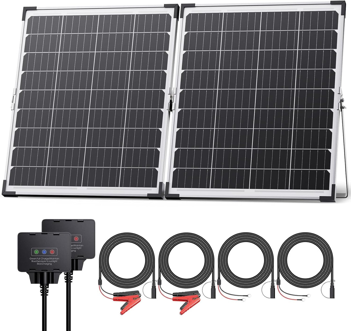 30W 12V Solar Battery Maintainer & Trickle Charger