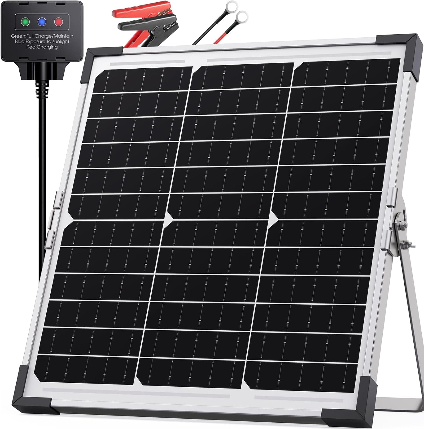 20W 12V Solar Battery Maintainer Trickle Charger