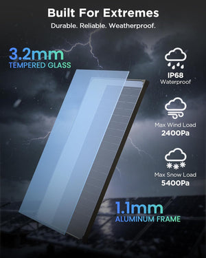 120W N-Type Anti-Shading Bifacial Solar Panel
