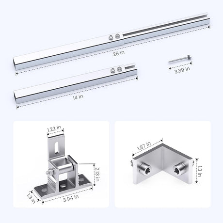 Adjustable Solar Panel Tilt Mount Brackets