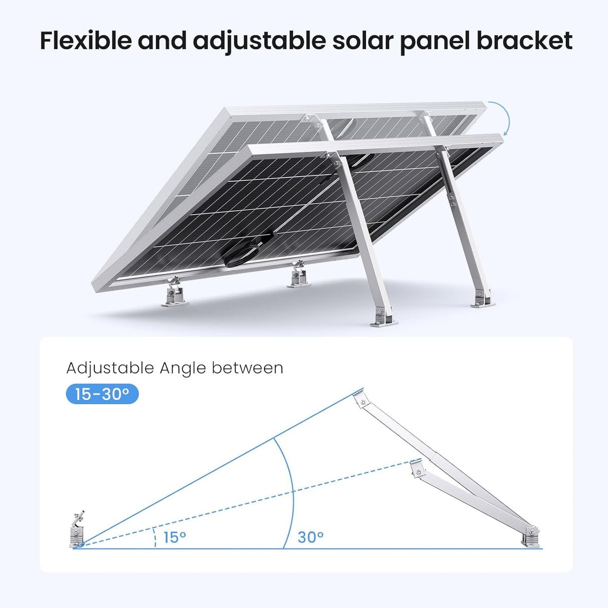 Adjustable Solar Panel Tilt Mount Brackets