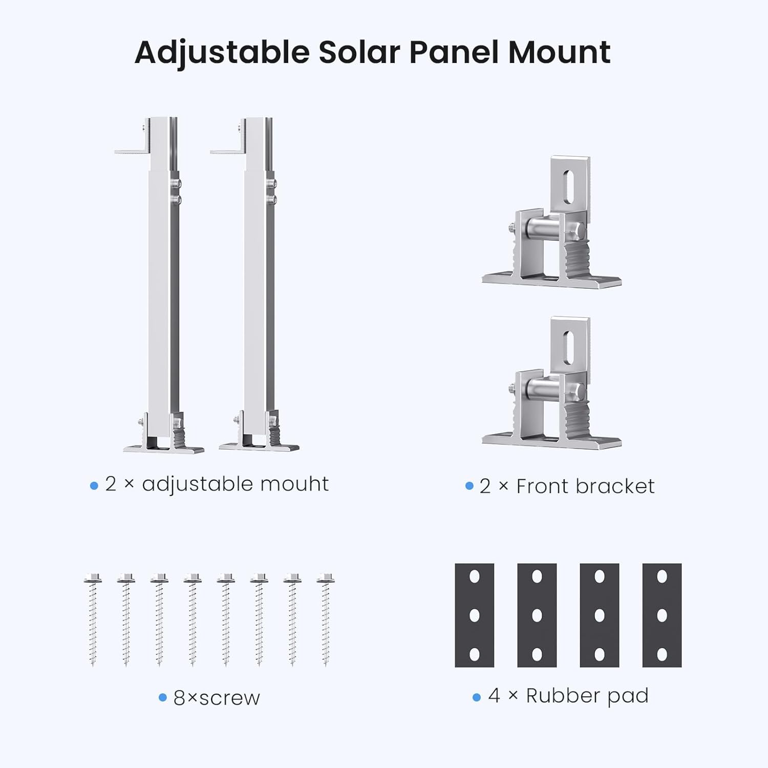 Adjustable Solar Panel Tilt Mount Brackets