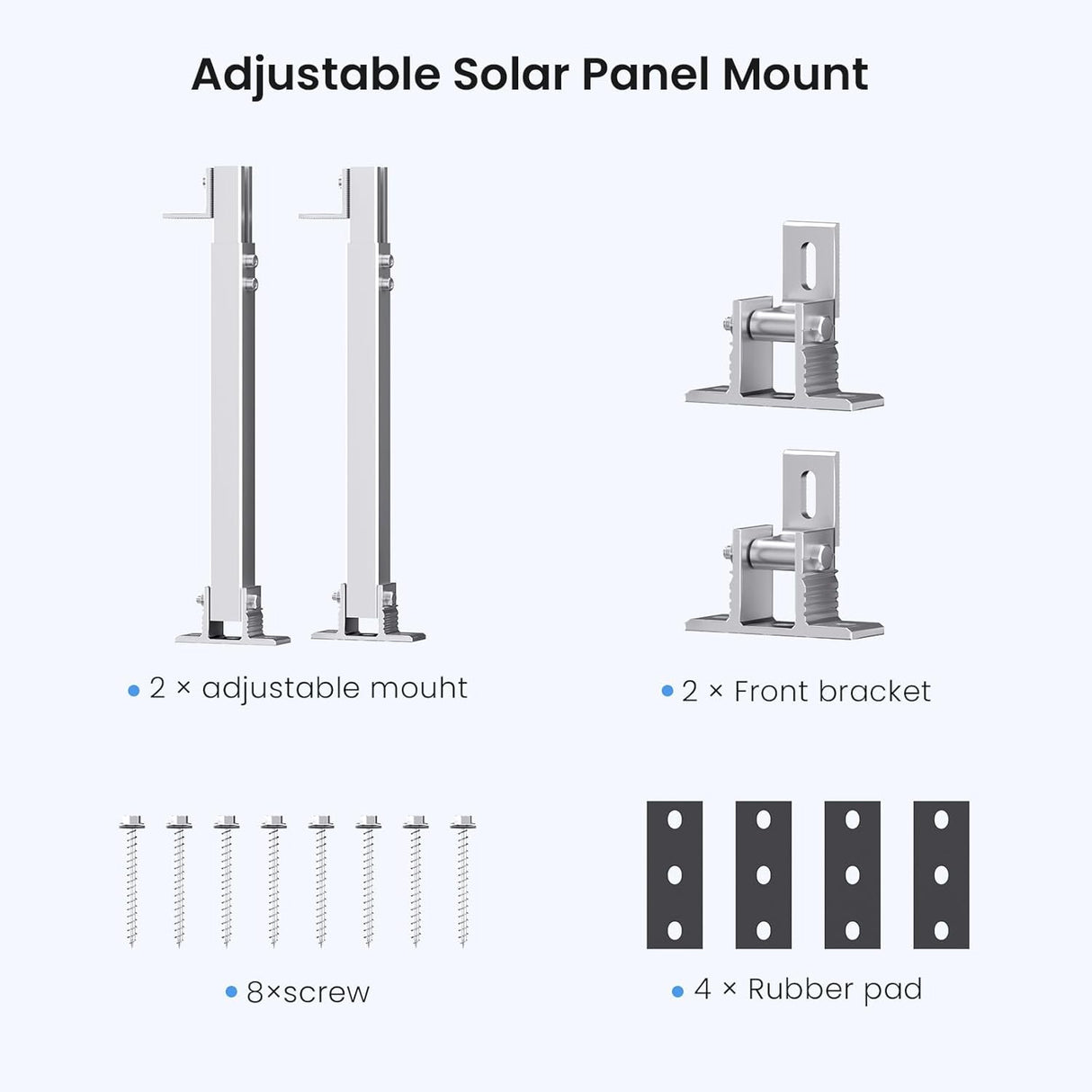 Adjustable Solar Panel Tilt Mount Brackets