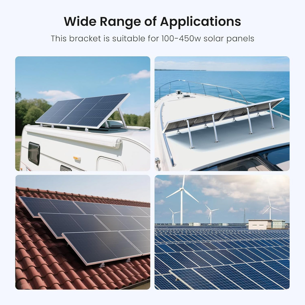 Adjustable Solar Panel Tilt Mount Brackets