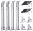 Callsun Adjustable Solar Panel Tilt Mount Brackets 2 set pack with aluminum tilt legs for mounting rigid panels on RV roofs or boats.