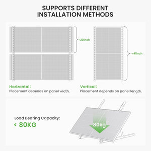 41in Adjustable Solar Panel Mount Brackets
