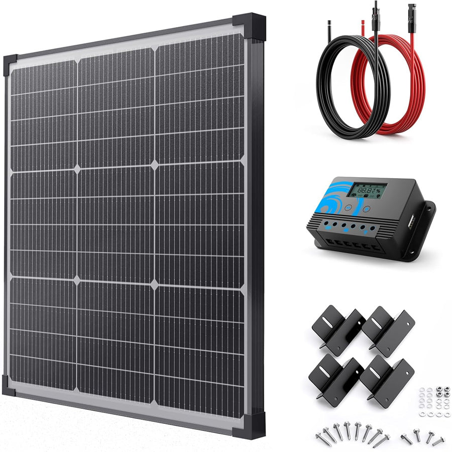 50W 12V Solar Panel Kit