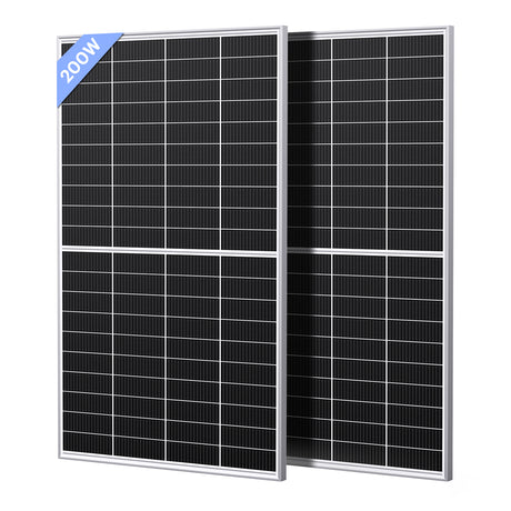 200W N-Type Bifacial Solar Panel – Silver Frame