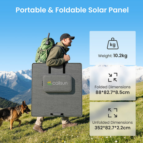 500W N-Type Foldable Solar Panel